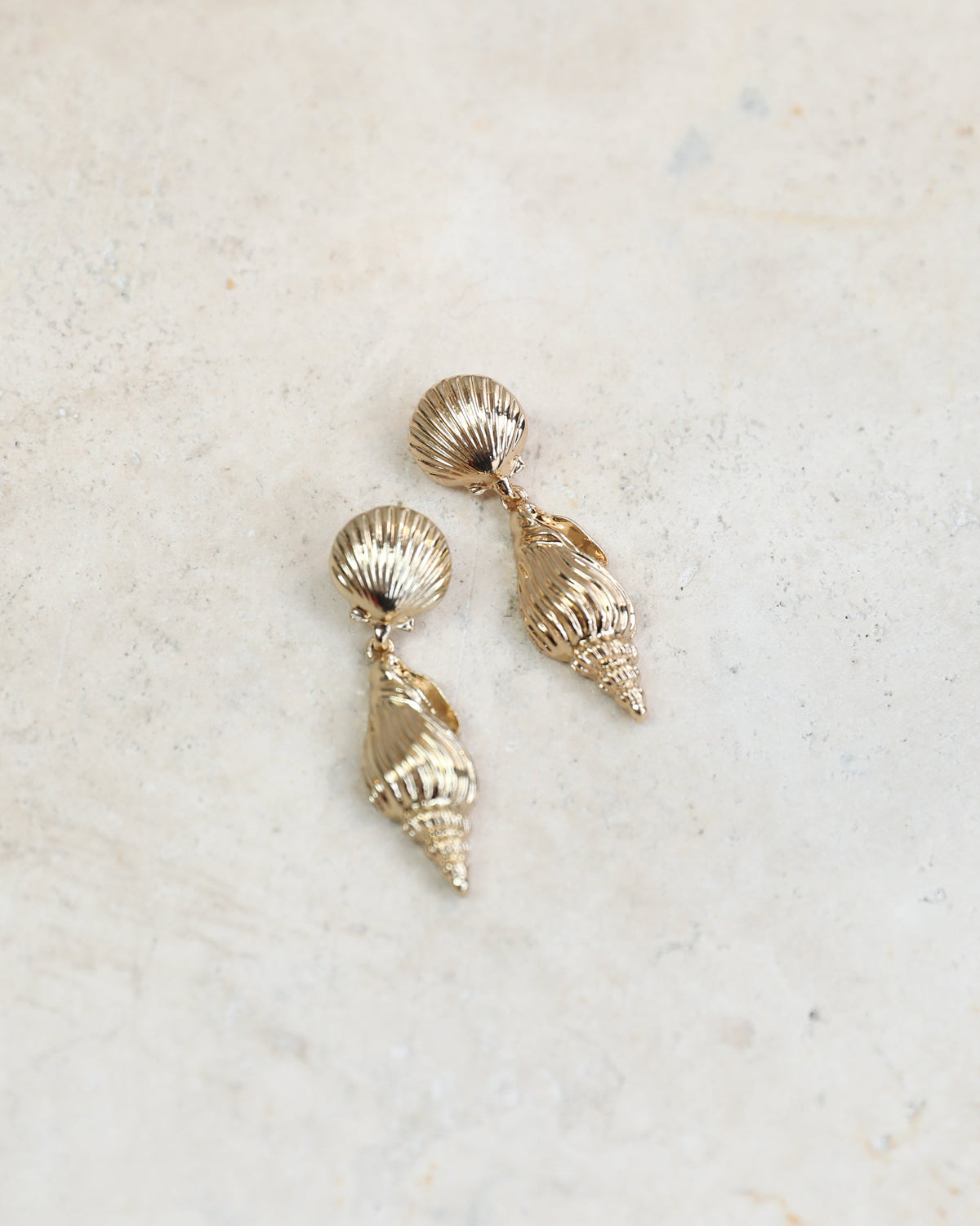 Antlia Gold Earrings | Women's Shell Earrings