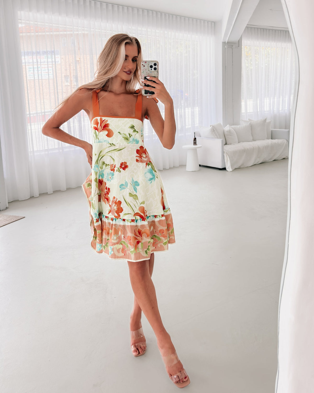 Matilde Green Floral Dress | Women's Floral Mini Dress