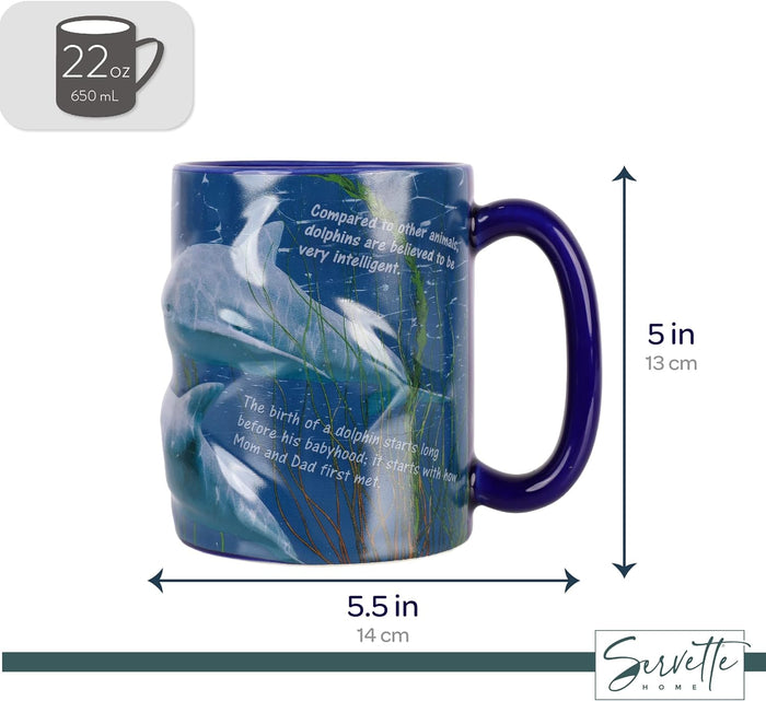Dolphin 3D Large Mug