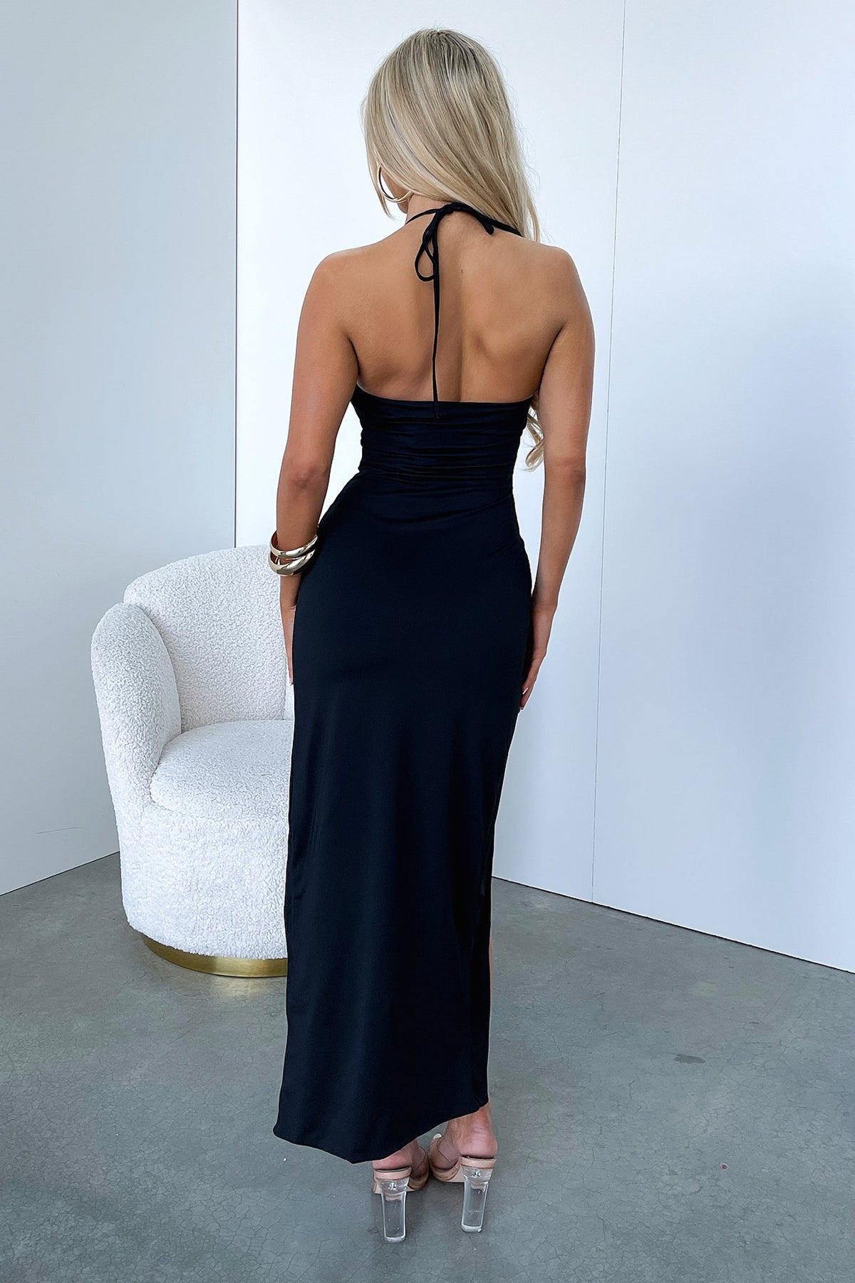 Kyle Midi Dress - Black