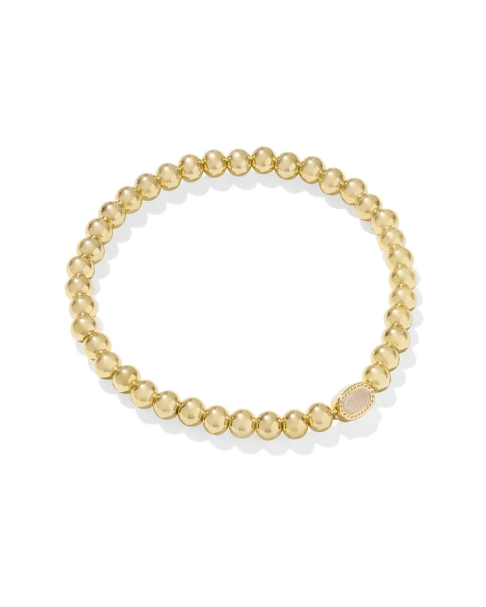 Mini Elaina Stretch Bracelet Iridescent Drusy Gold