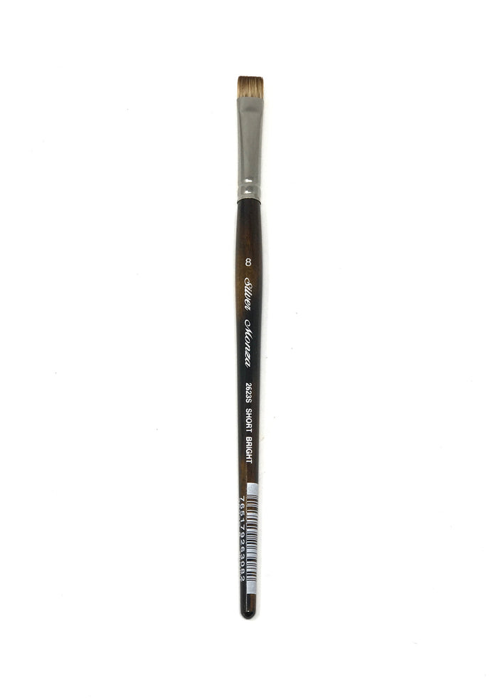 Monza Size 8 Short Bright - Oils, Acrylics and Water Media S2623S