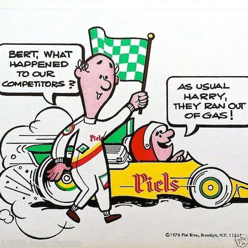 PIEL'S BEER Car Decal Sticker 1976