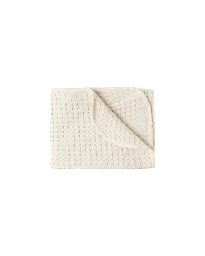 Waffle Baby Blanket in Natural