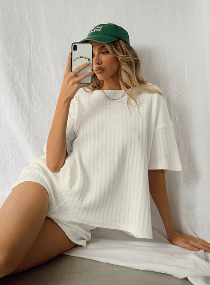 Cammie Knit Set White
