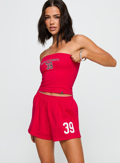 Boston University Soffee Shorts Red