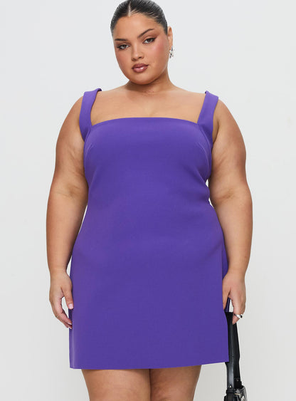 Bombshell Mini Dress Purple