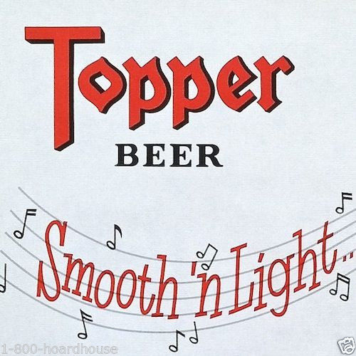 TOPPER BEER Paper Placemats 1930s