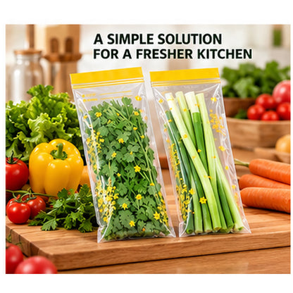 Double-Seal Reusable Food Storage Bags – Leakproof Resealable Snack Pouches