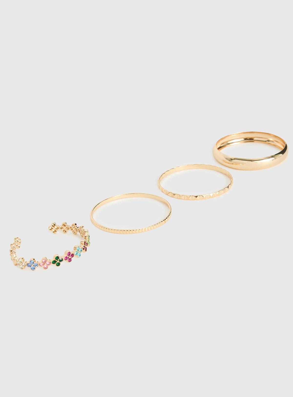 Blame Game Bracelet Set Gold