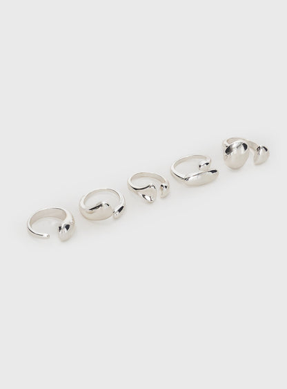 Bubble Ring Pack Silver