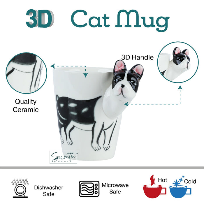 3D Animal Coffee Mug - Black Cat