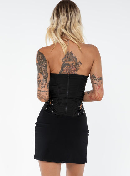 Bold Move Mini Skirt Black Tall