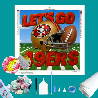 49ers NFL Let's Go Diamond Painting