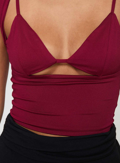 Bolden Top Burgundy