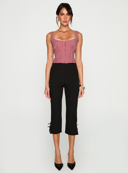 Bruncheon Top Red / White