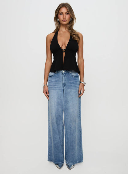 Brealle Halter Top Black
