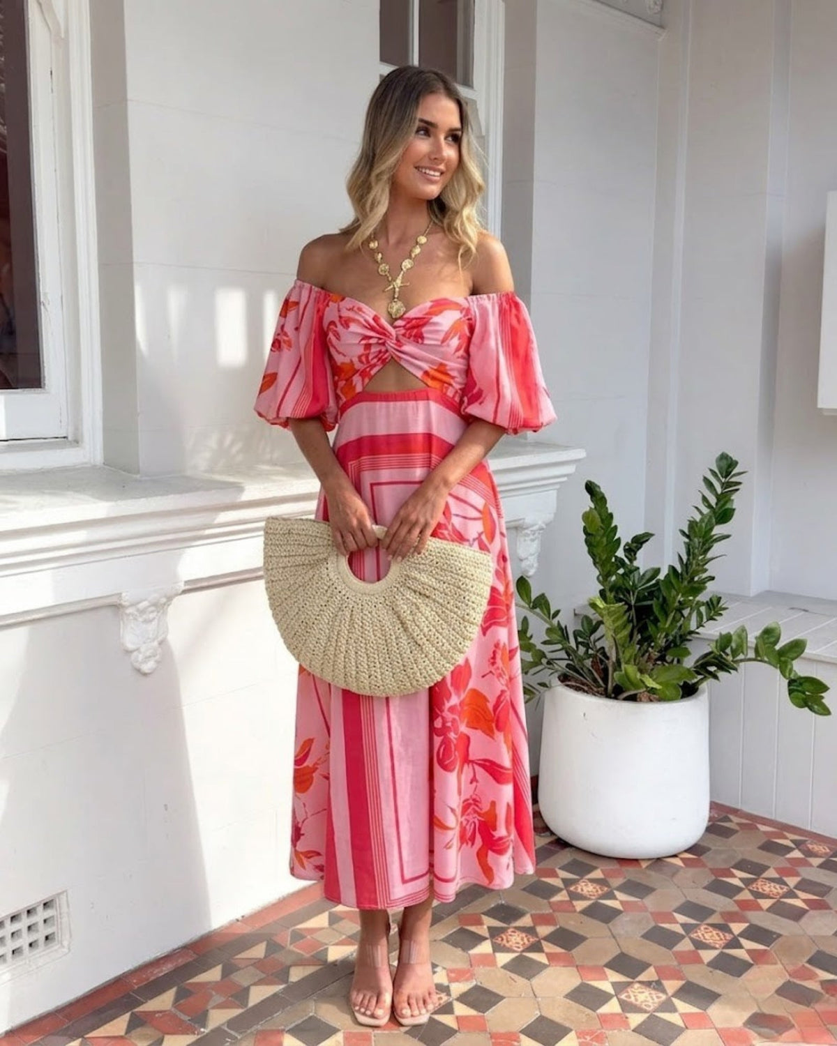 Bella Dress - Pink Floral
