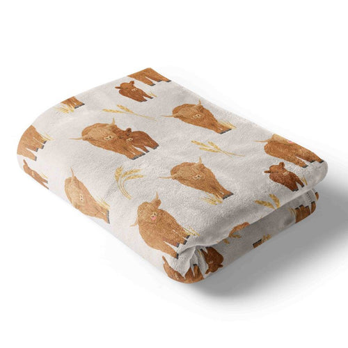 Happy Highland Cows Blanket