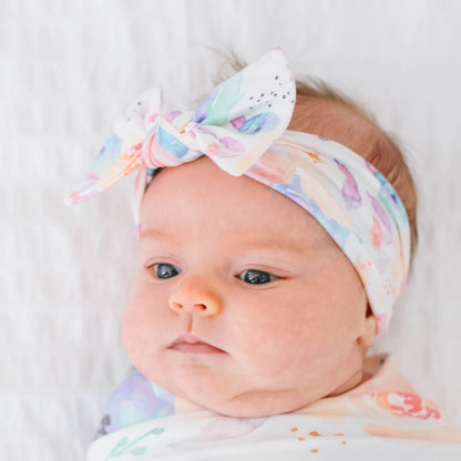 Knit Headband Bow - Bloom