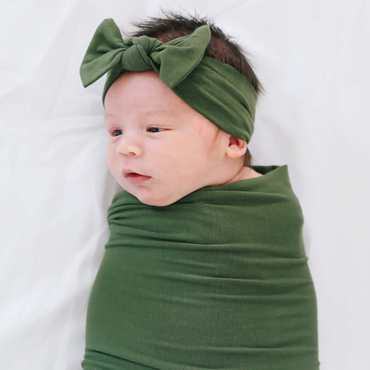 Knit Swaddle Blanket - Alder