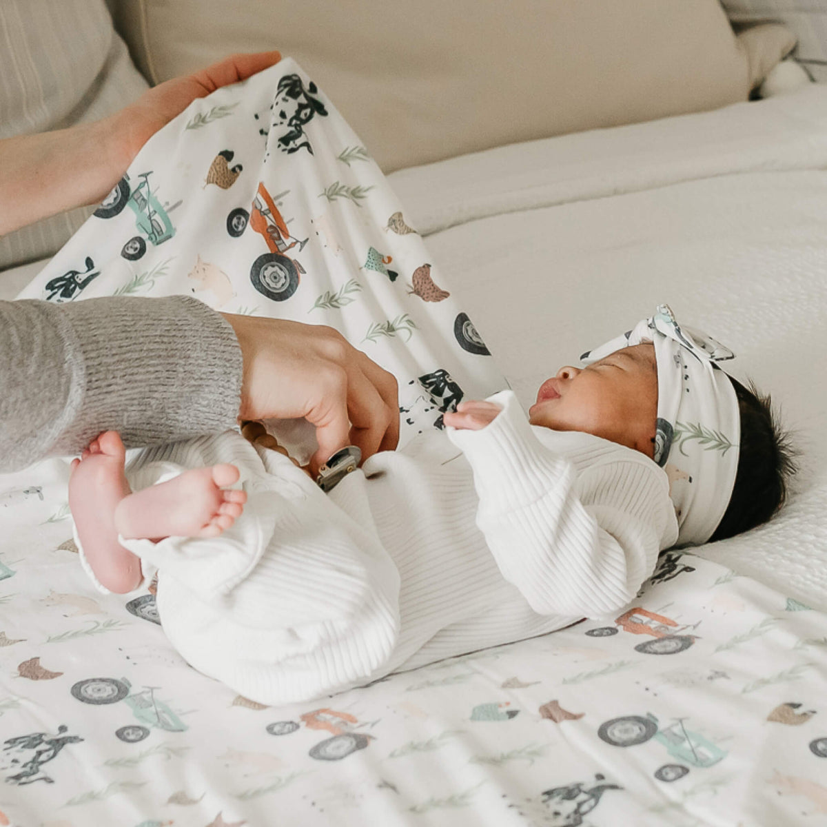 Knit Swaddle Blanket - Jo