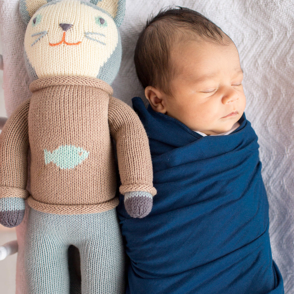 Knit Swaddle Blanket - River