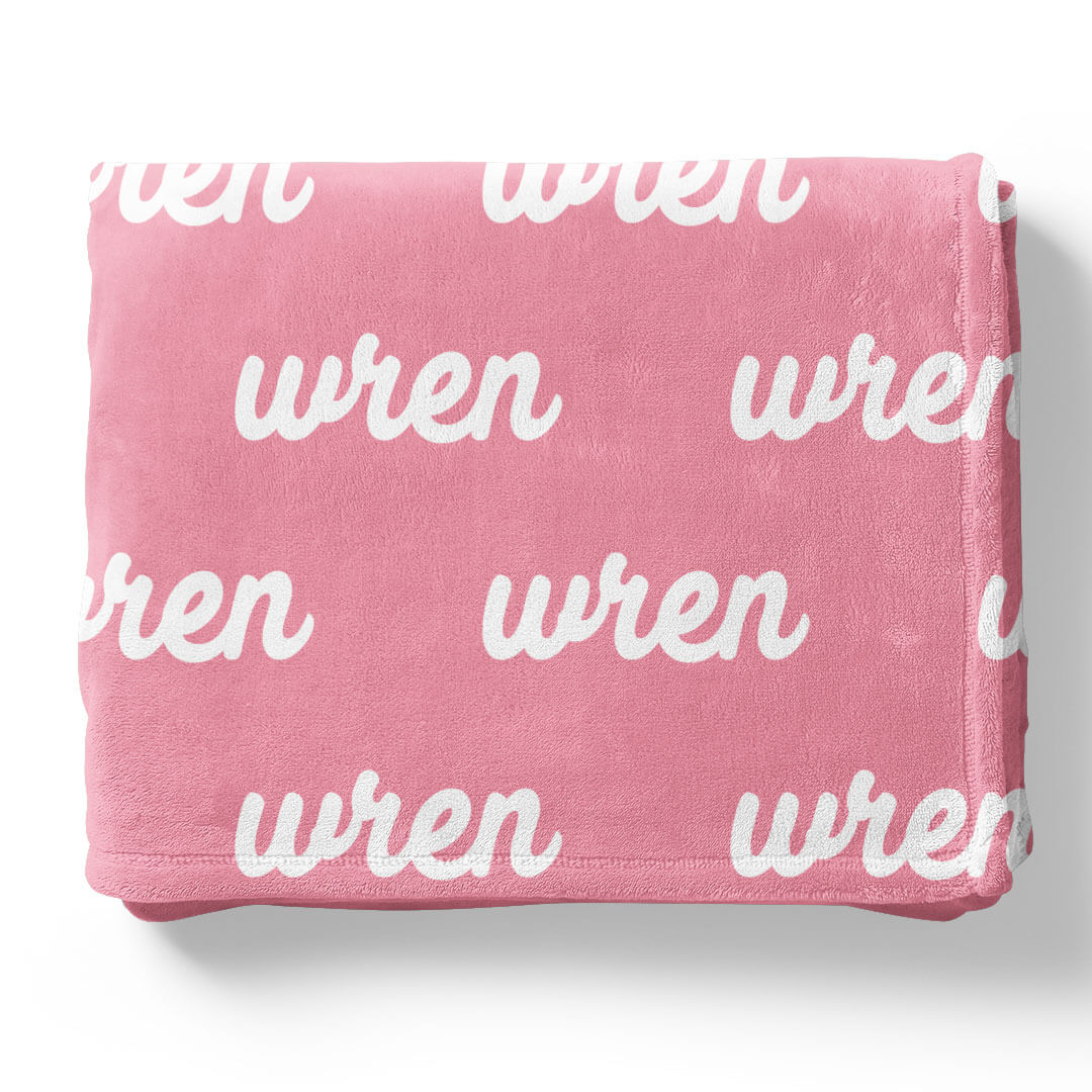 Perfectly Pink Personalized Color Blanket