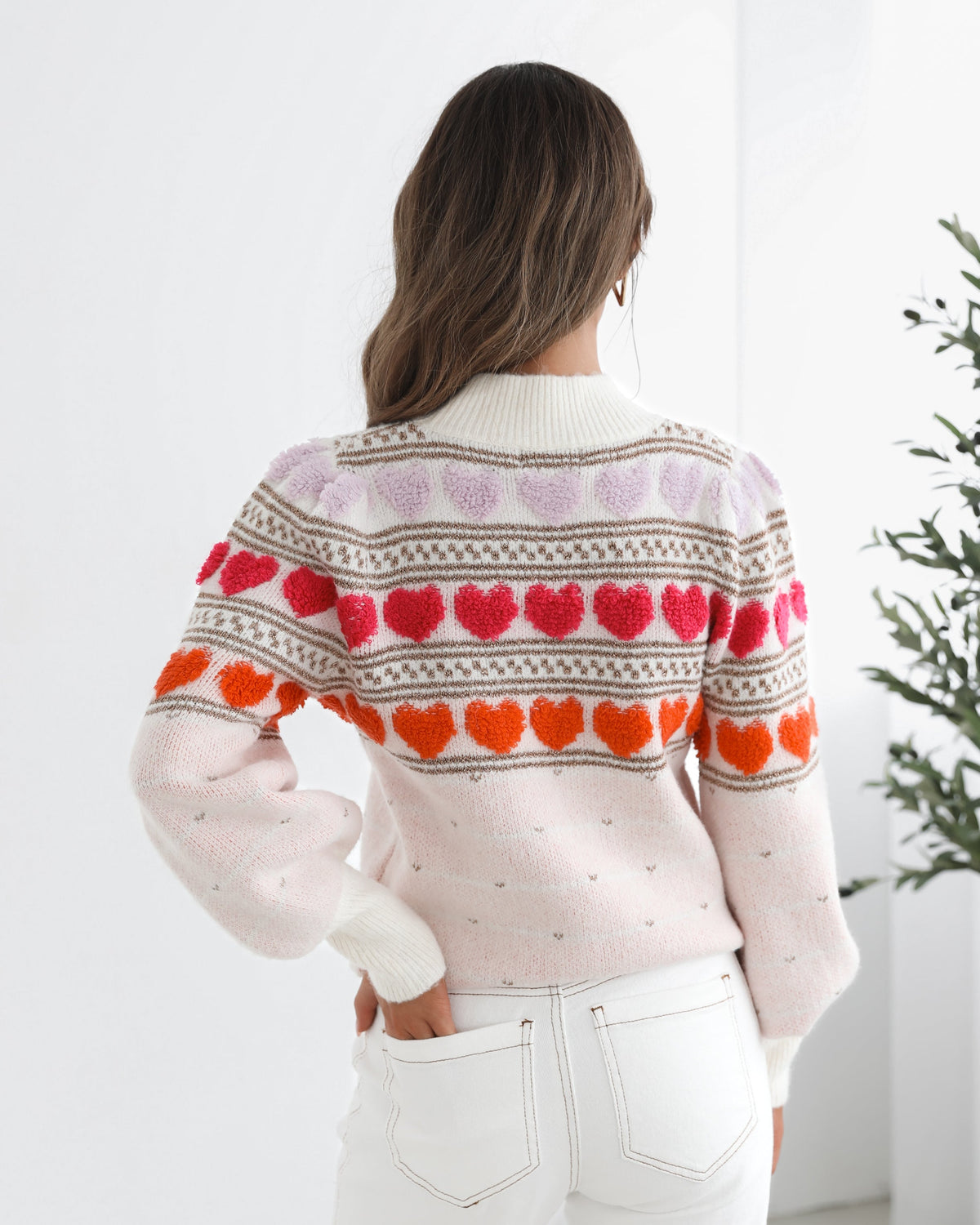 Naila Knit Multi | Women's Printed Wool Blend Jumper