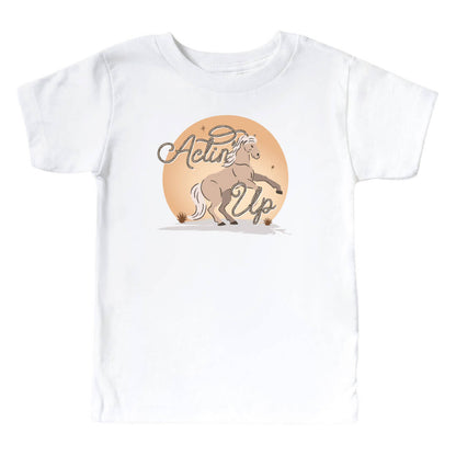 Actin' Up Kids Graphic Tee | White