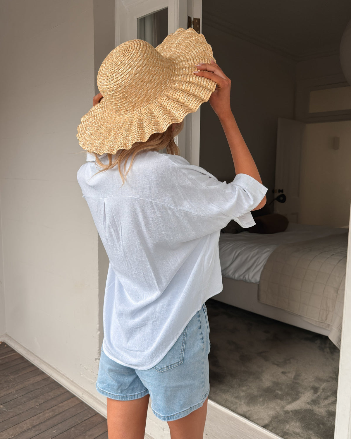 Plato Top White | Women's Relaxed Linen Blouse
