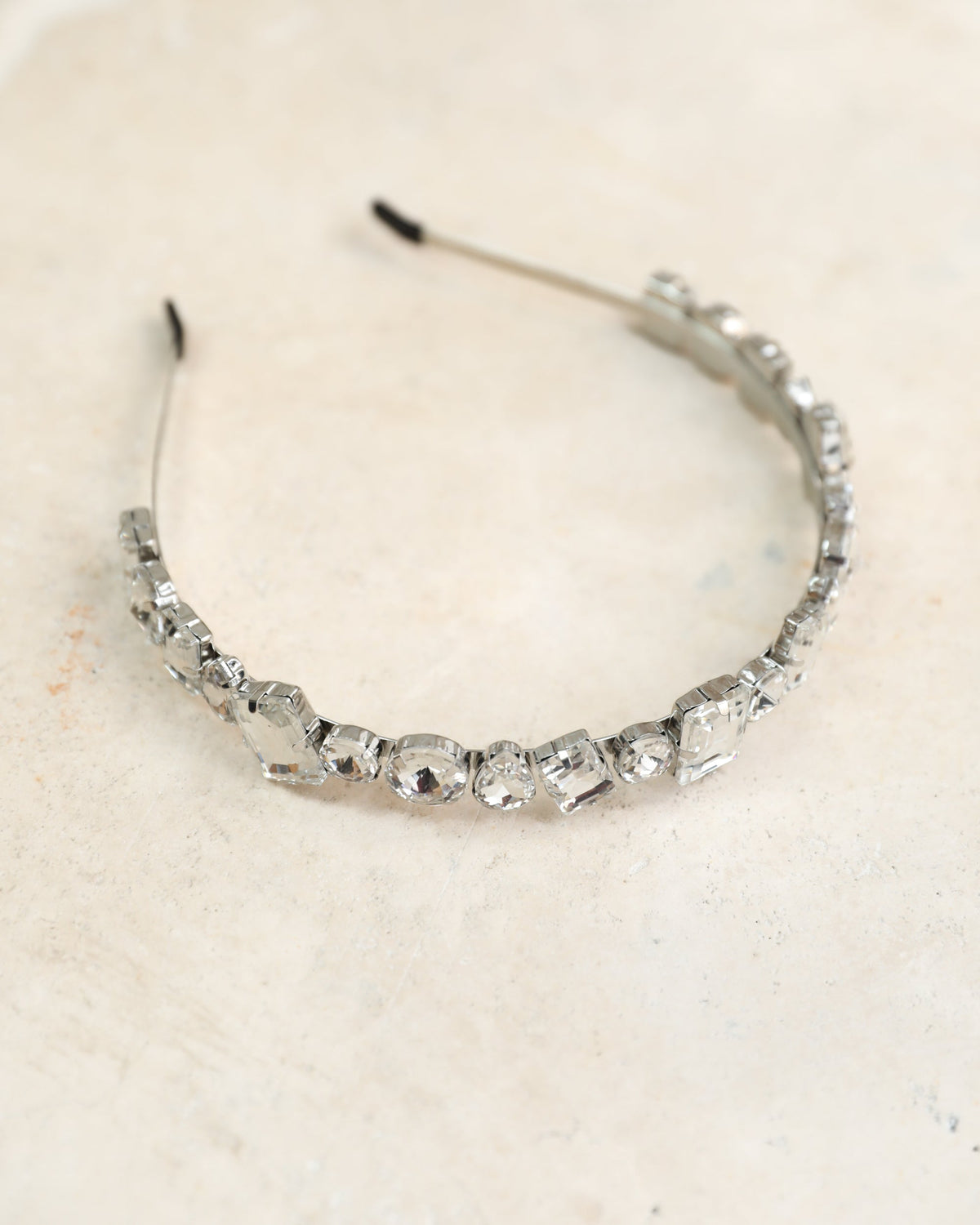 Zana Silver Headband | Women's Crystal Headband