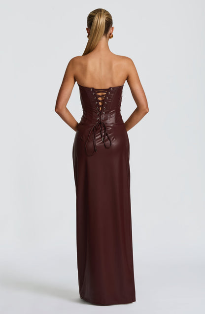 Alba Maxi Dress - Burgundy
