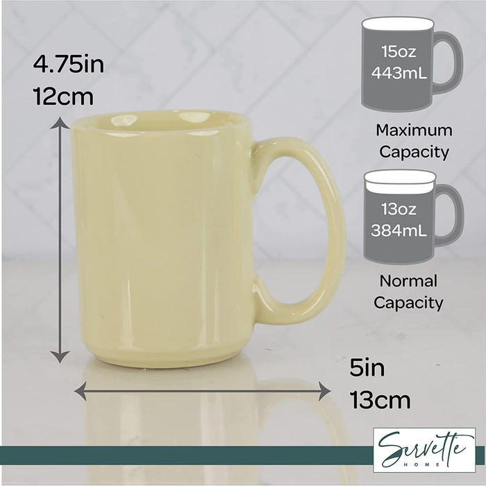 Almond Ceramic Coffee Mugs