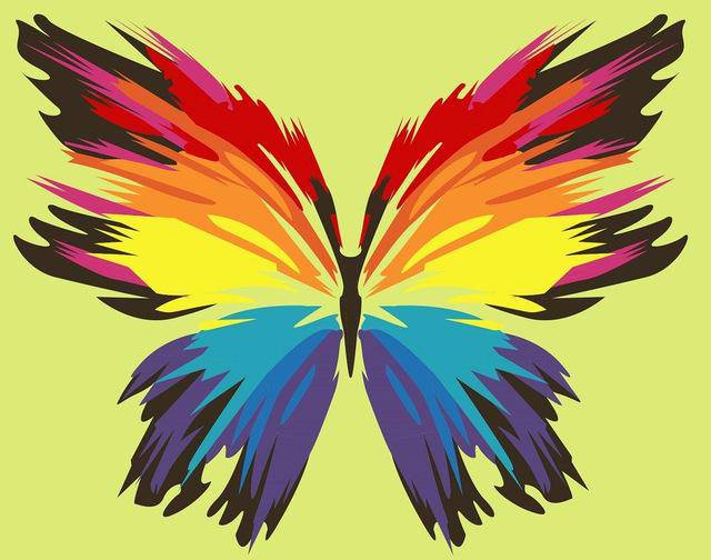 An Original Butterfly Painting Paint By Numbers Kit