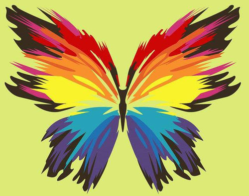 An Original Butterfly Painting Paint By Numbers Kit
