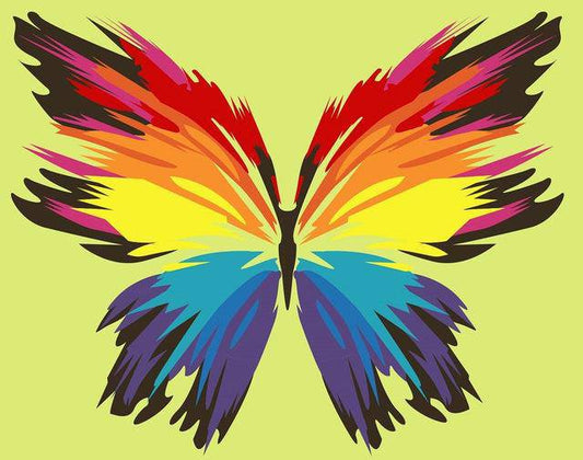 An Original Butterfly Painting Paint By Numbers Kit