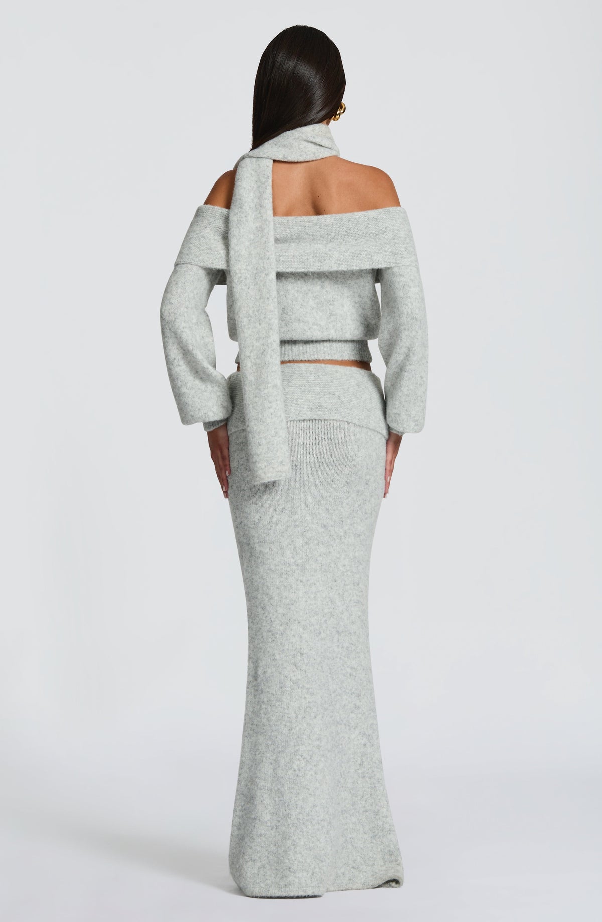 Andie Top - Light Grey Marl