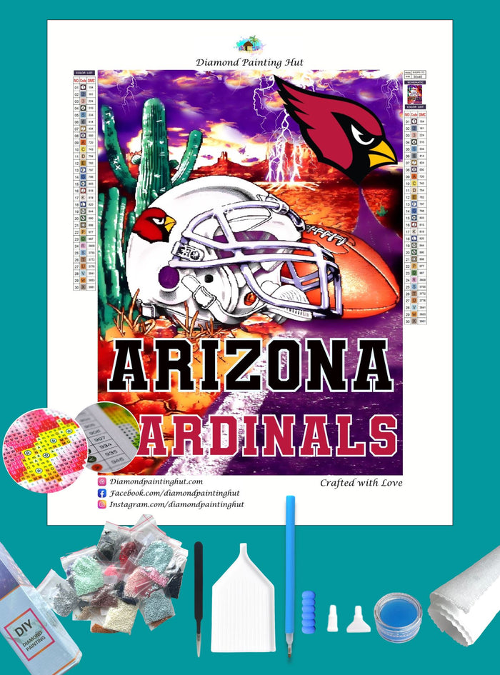 Cardinals NFL Home Diamond Painting-Diamond Painting Hut