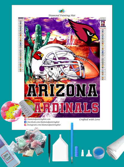 Cardinals NFL Home Diamond Painting-Diamond Painting Hut