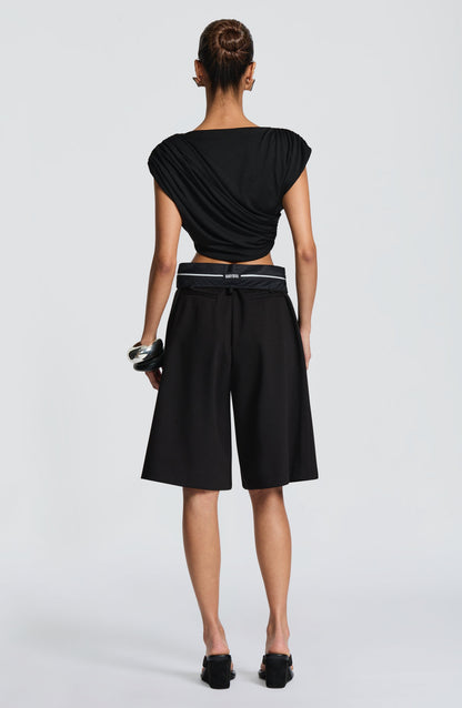 Ausra Bermuda Shorts - Black