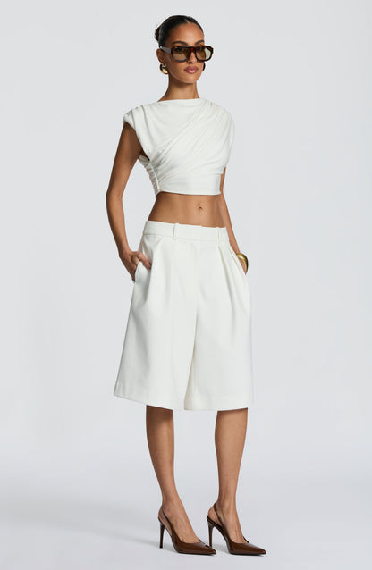 Ausra Bermuda Shorts - Ivory