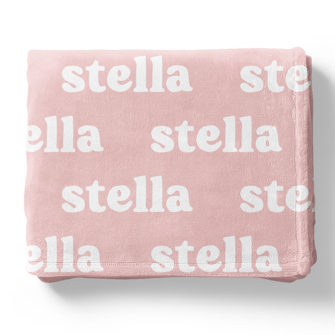 Perfectly Pink Personalized Color Blanket