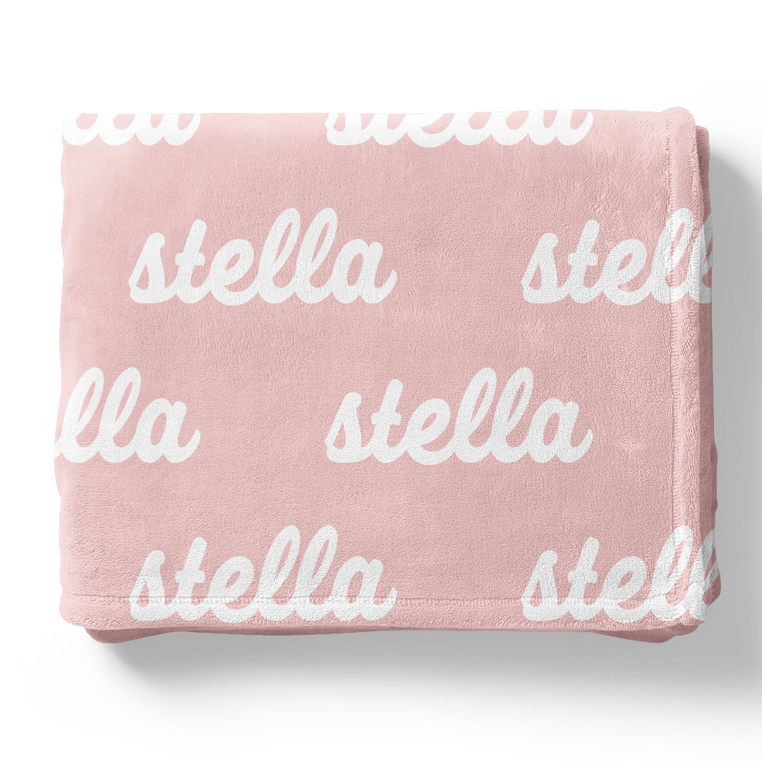 Perfectly Pink Personalized Color Blanket