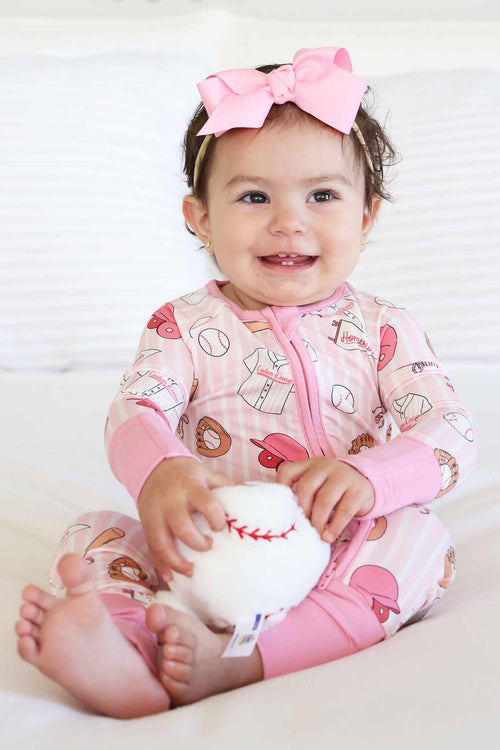 Ballpark Babes Convertible Zip Romper