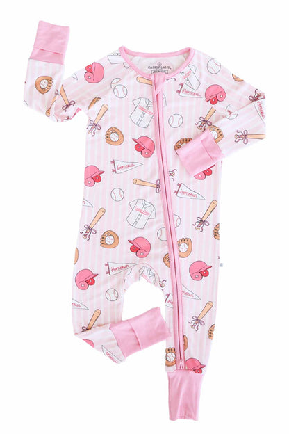 Ballpark Babes Convertible Zip Romper