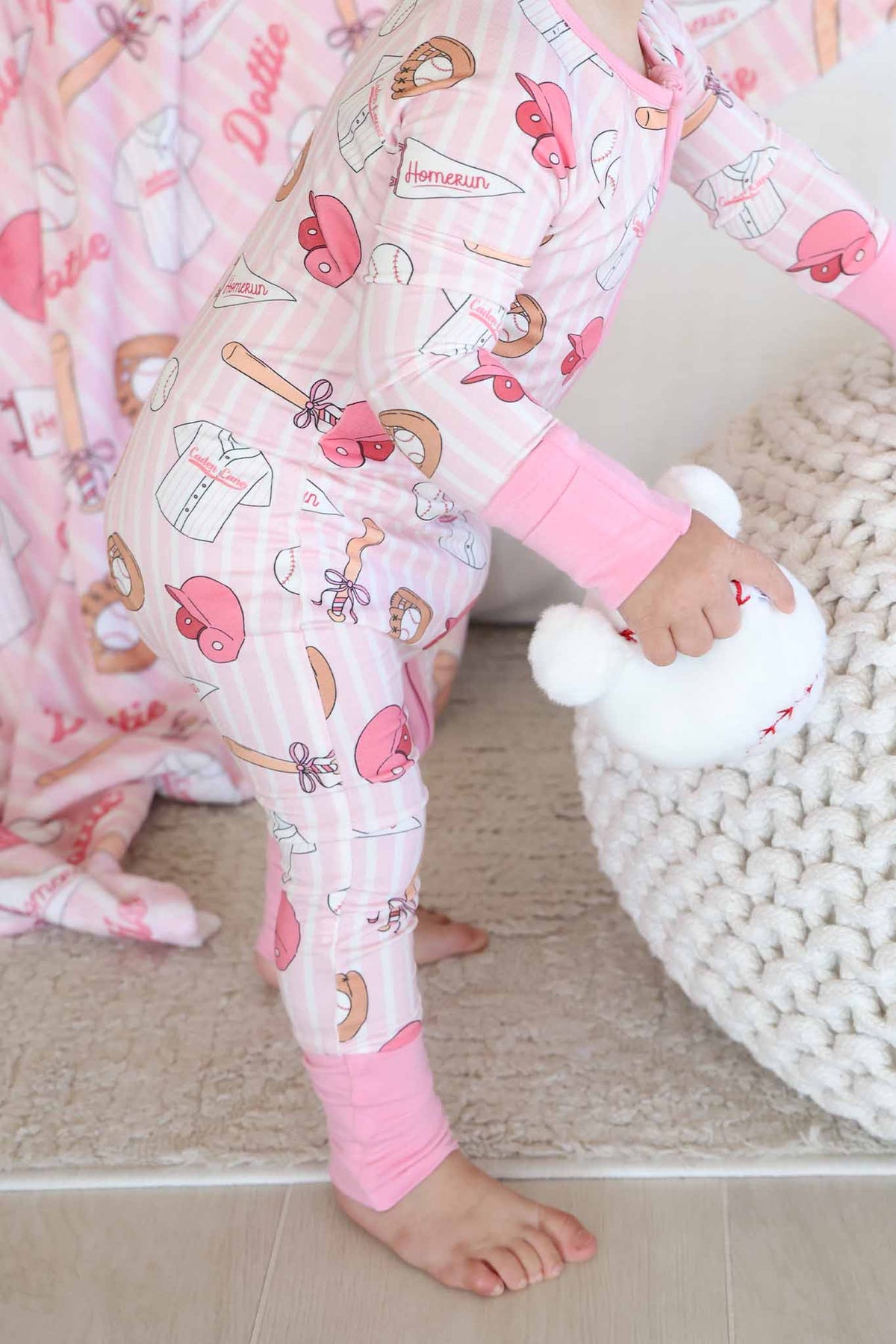 Ballpark Babes Convertible Zip Romper