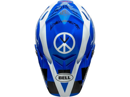 Bell DITD Moto-9 Flex Peak - Blue/White