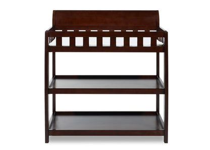 Delta Children Black Cherry Espresso (607) Bentley Changing Table, Front View c2c