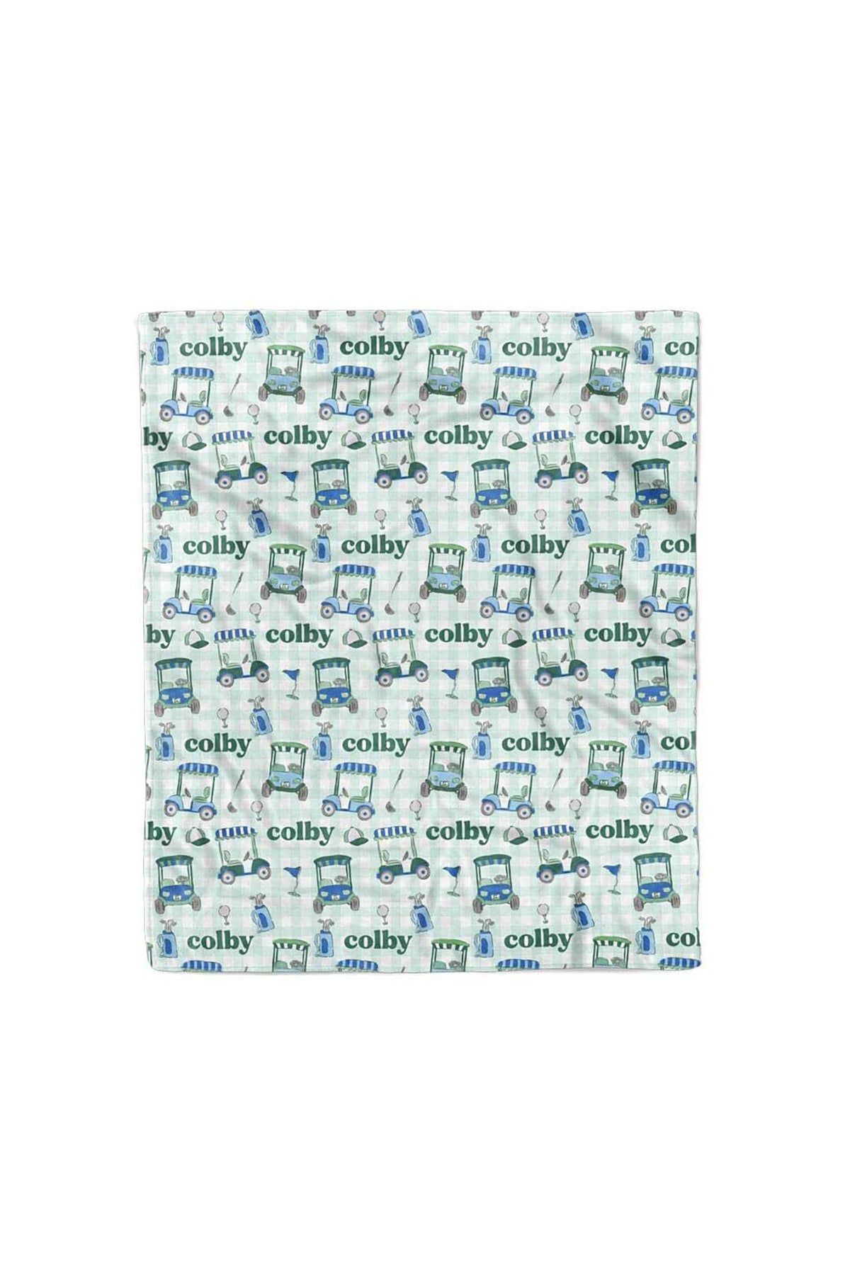 Birdie Babes Personalized Kids Blanket | Green